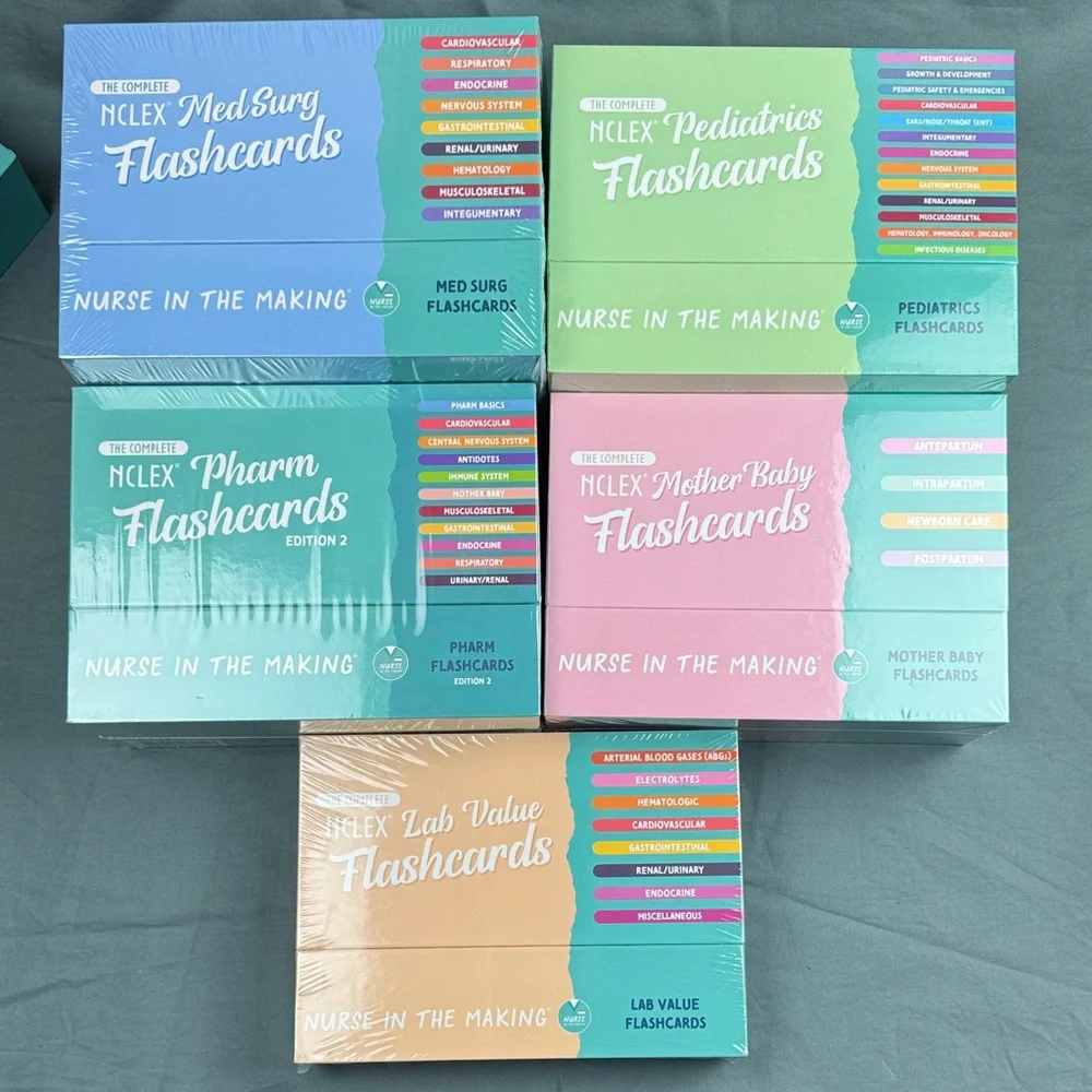 The Complete Nursing School Flashcard Pack - Picture 4 of 5